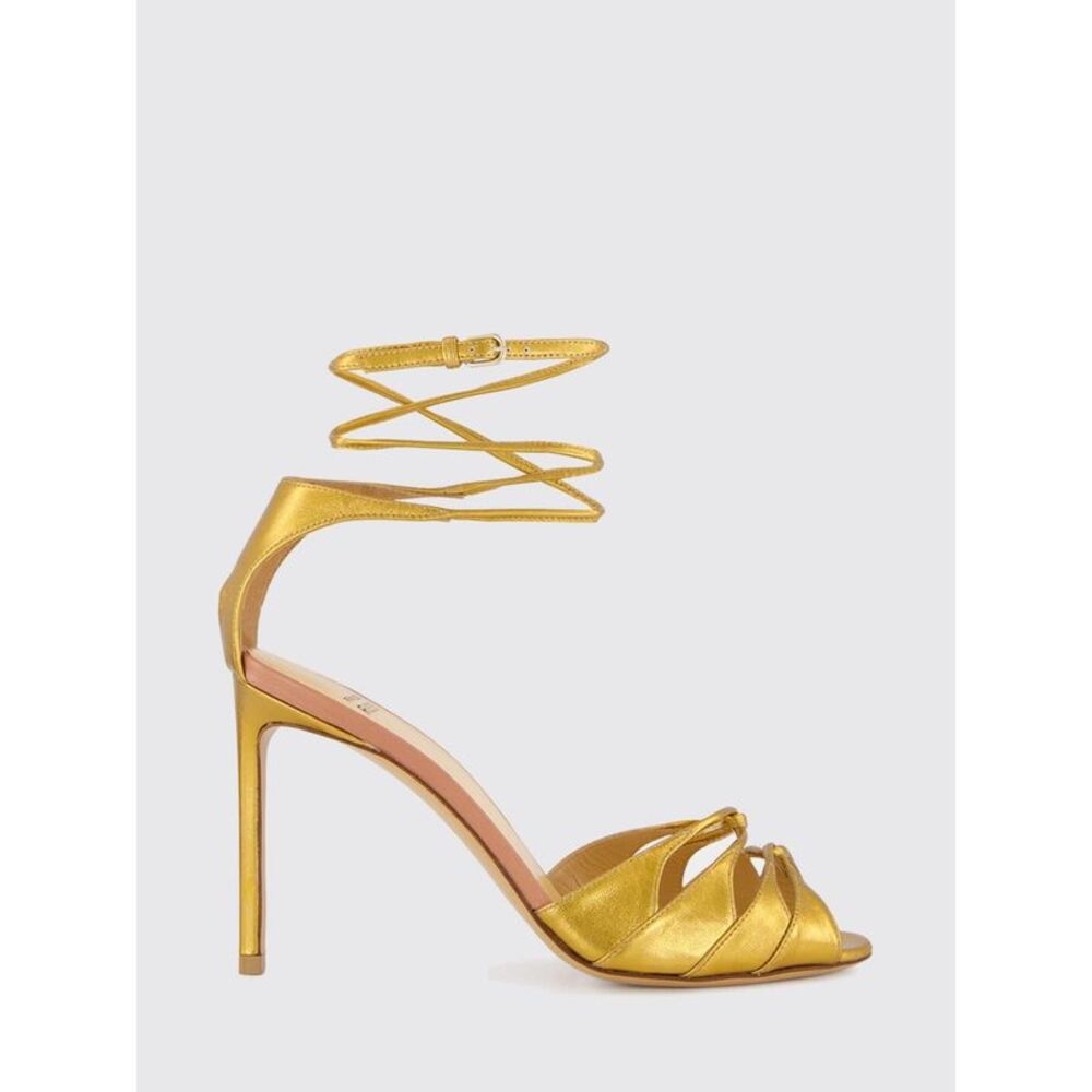 Francesco Russo Heeled Sandal Woman Gold